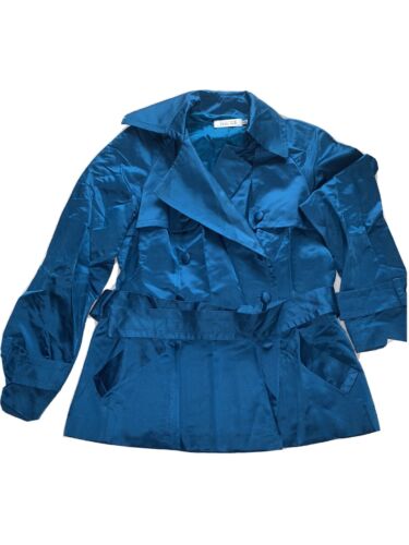 Authentic Teri Jon Silk Blend Blue Wrap, Jacket Vivid Beautiful NWT Top