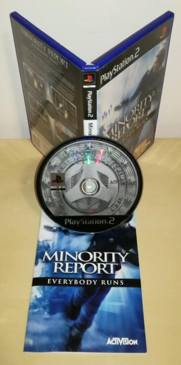 MINORITY REPORT Everybody Runs Sony PlayStation PS2 Jeu Première Édition