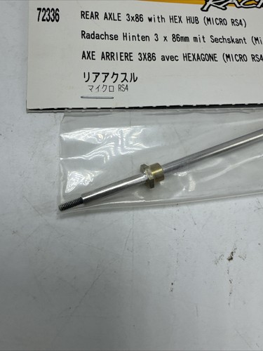 HPI Racing #72336 Rear Axle 3x86 With Hex Hub Micro RS4 New In Package - Picture 5 of 10