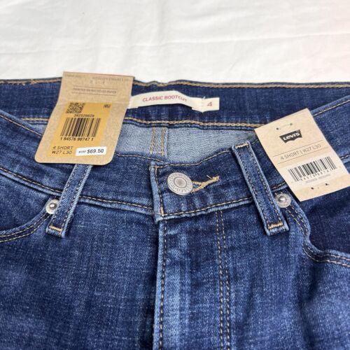 NWT Levi's Bootcut Jeans Dark Wash Blue Size 27 W27 L30 L040724 NEW - Picture 3 of 6