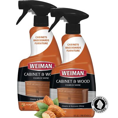 #ad #ad Weiman Cabinet Wood Clean Shine 16oz Pack of 2 Almond Scent Wood Cleaner $30.39