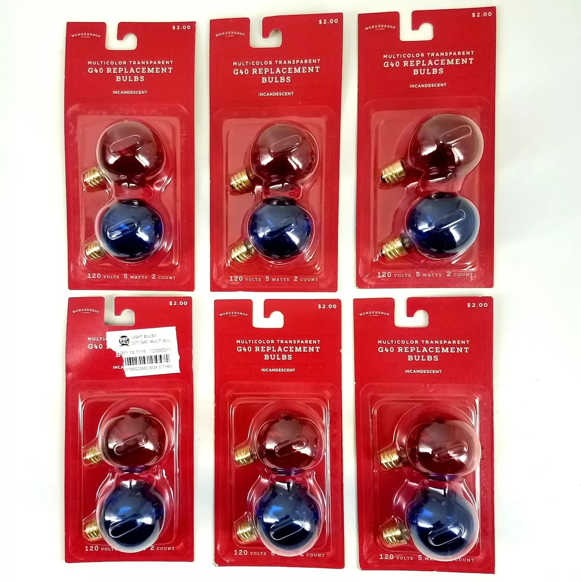 G40 5 watt incandescent bulbs deals