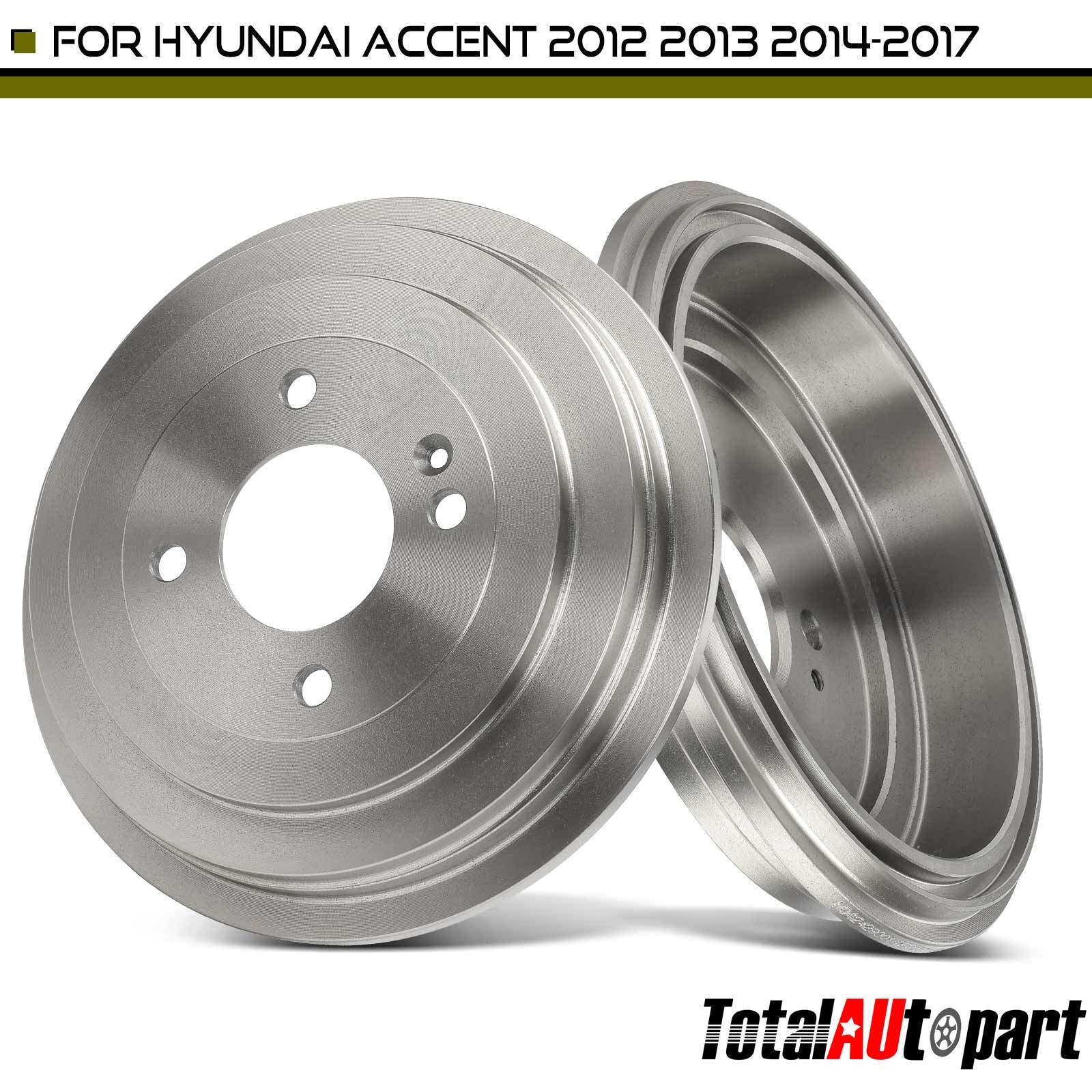 2x Brake Drum for Hyundai Accent 2013-2022 Kia Rio Rear Passenger & Driver Side
