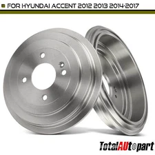 2x Brake Drum for Hyundai Accent 2013-2022 Kia Rio Rear Passenger & Driver Side