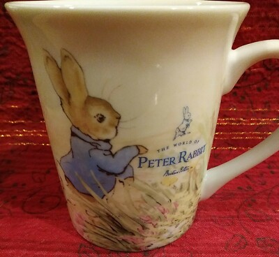 BEATRIX POTTER Peter Rabbit MR. McGregor Garden Mug Cup Collectible  New 