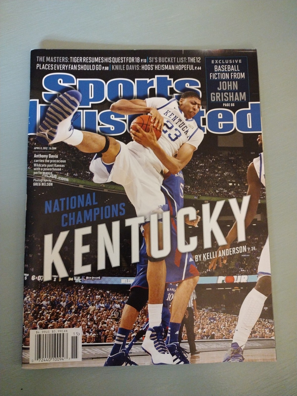 2012 ANTHONY DAVIS KENTUCKY Newsstand Sports Illustrated April