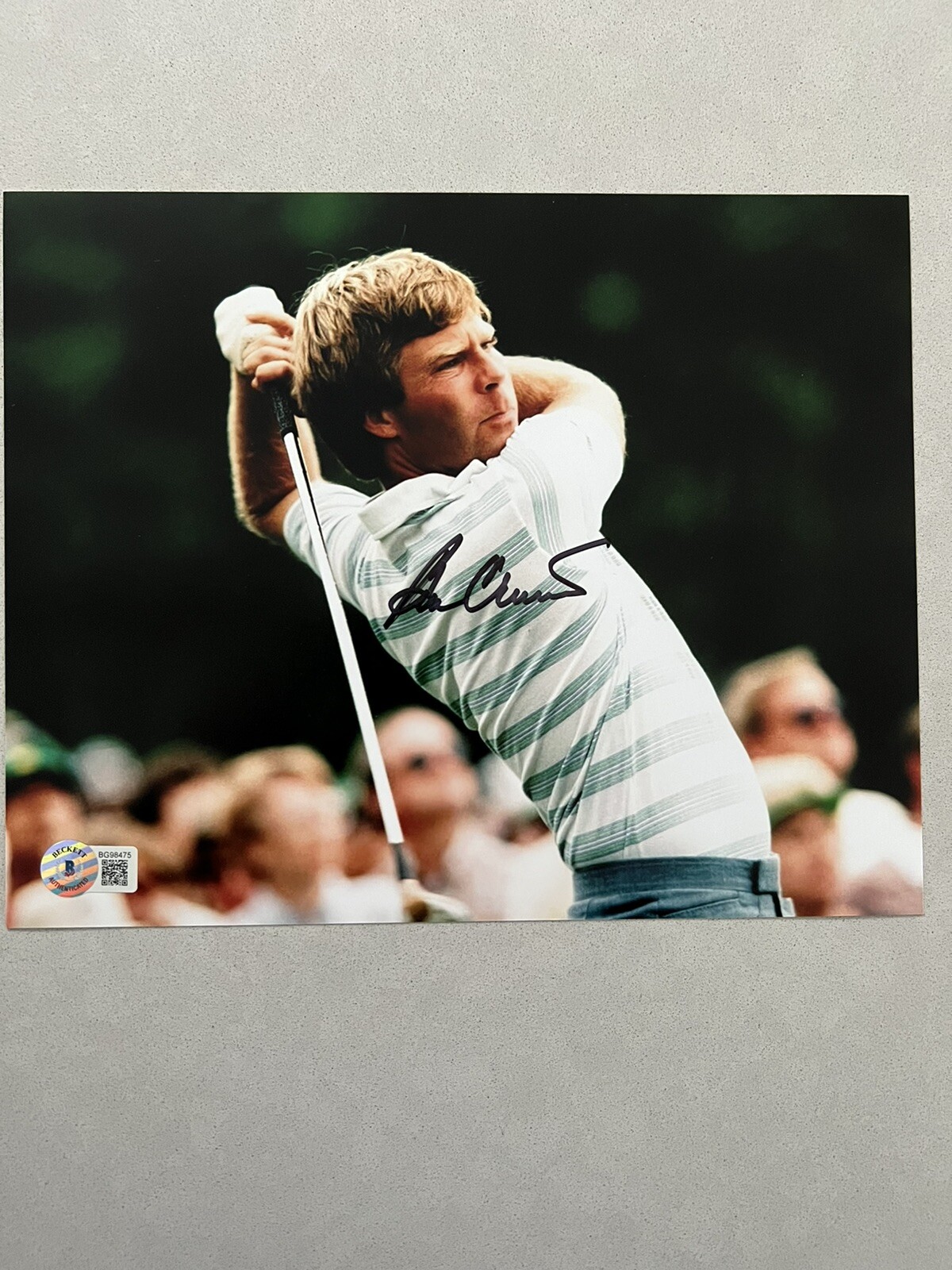 Ben Crenshaw Autographed Signed 8x10 photo Beckett BAS COA Golf PGA Masters Open 