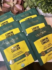 VAHDAM - Organic Ginger Lemon Green Tea 6 Tea Bags Free Shipping.