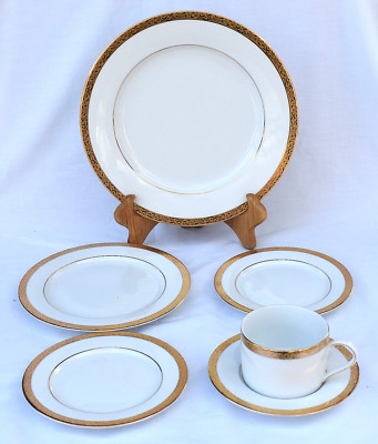 Nikko Fine China - GOLD FILGREE - 6 Piece PLACE SETTING | eBay