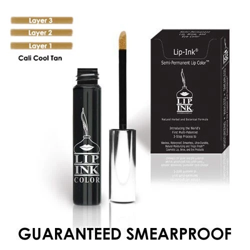 LIP-INK®  Organic Vegan Smearproof Trial Size Liquid Lip Kit - Cali Cool Tan
