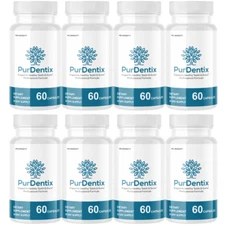 Purdentix Oral Probiotic Support Healthy Teeth and Gums Pur Dentix - 8 Bottles