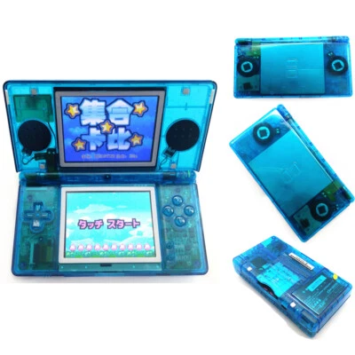 Retrofit Clear blue Handheld Nintendo DS Lite NDSL Video Game Console System - Bild 1 von 4