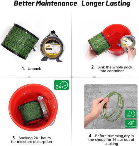 Durable 3-Lb Octa-Twist Trimmer Line .155-Inch for Landscapers & Homeowners - Picture 8 of 9