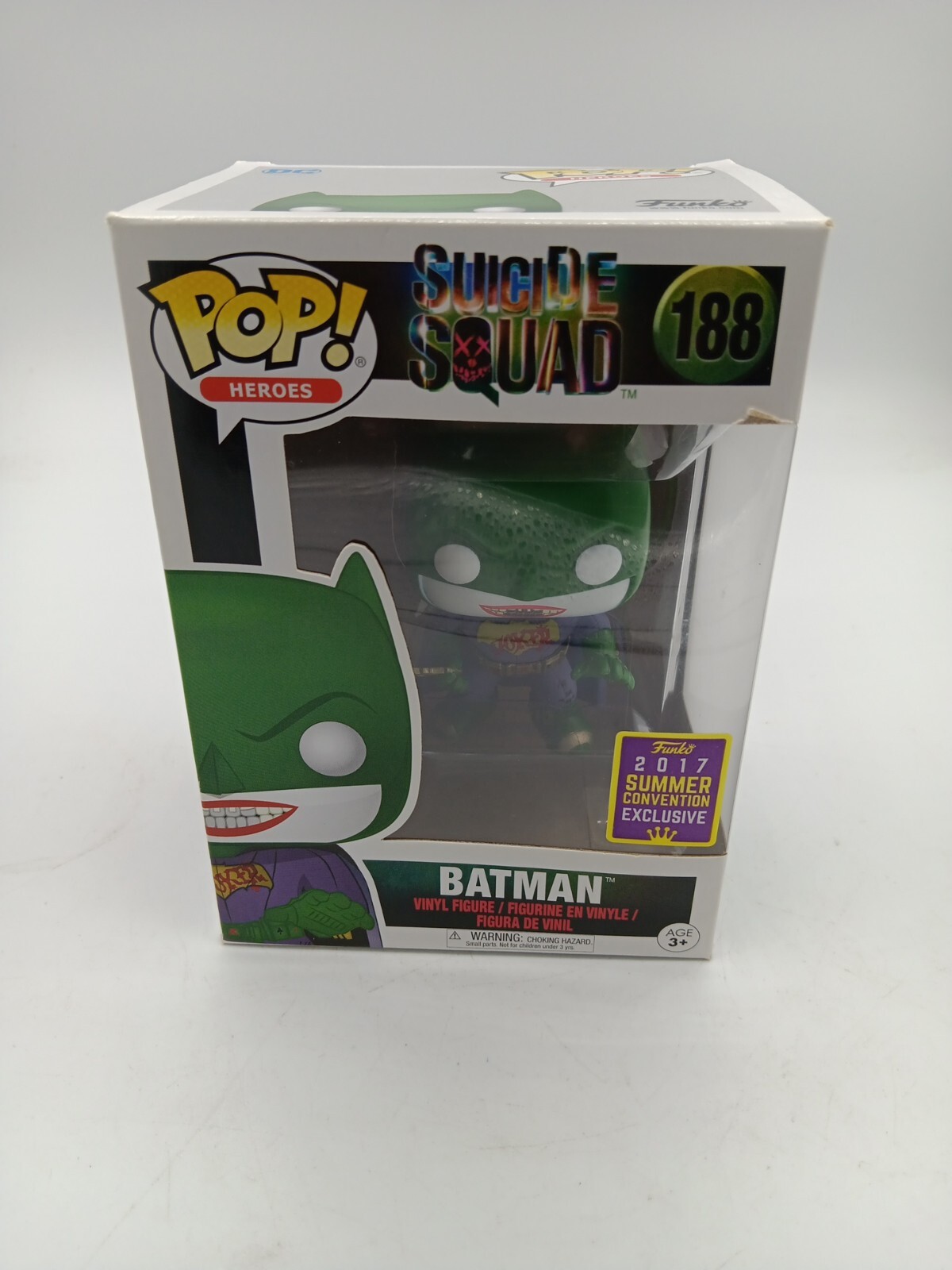 Funko Pop &Quot;Batman&Quot; Joker #188 Exclusive 2017 Summer Convention Suicide Squad