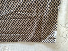 Debbie Mumm Fabric for SSI Tan Black Checkerboard 21" Geometric Mumm's the Word