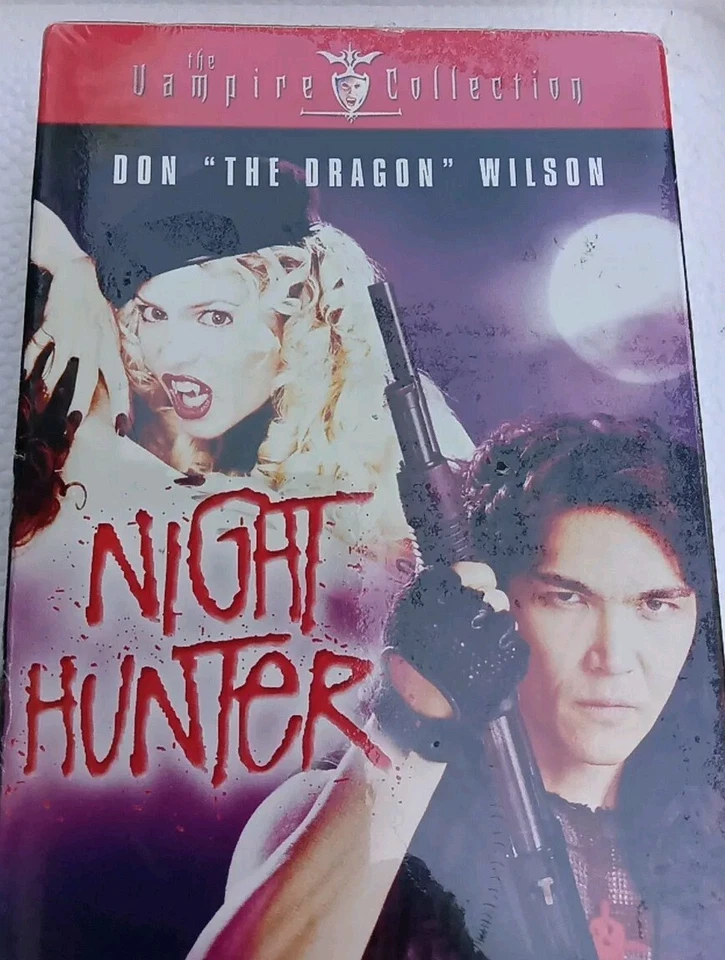 NIGHT HUNTER VHS  Tape SEALED "Don THE Dragon Wilson" RARE HORROR VAMPIRE FILM - Image 2 of 4