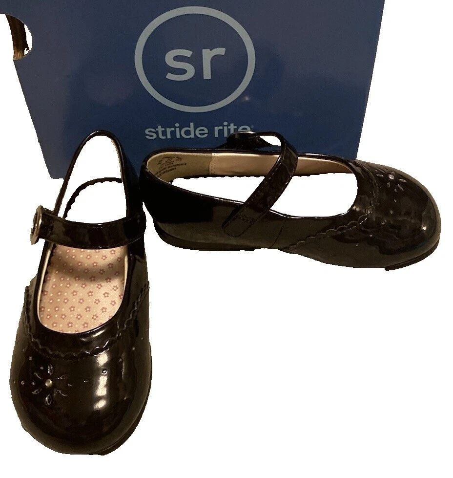 Stride Rite Jane Black Shoes for Girls