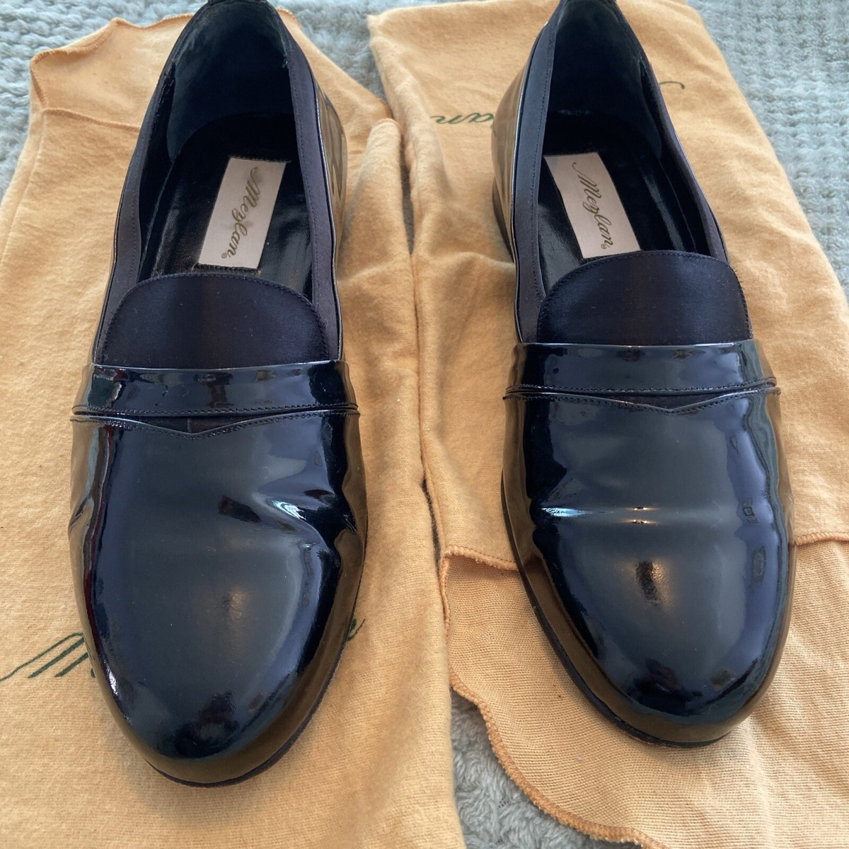 Mezlan \'Mirage\' Black Patent Leather Loafers Men\'s 14 M‎ Mezlan Mirage Men main image 4