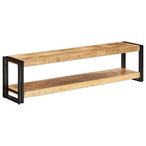 NNEVL TV Cabinet 150x30x40 cm Solid Mango Wood - Picture 5 of 5