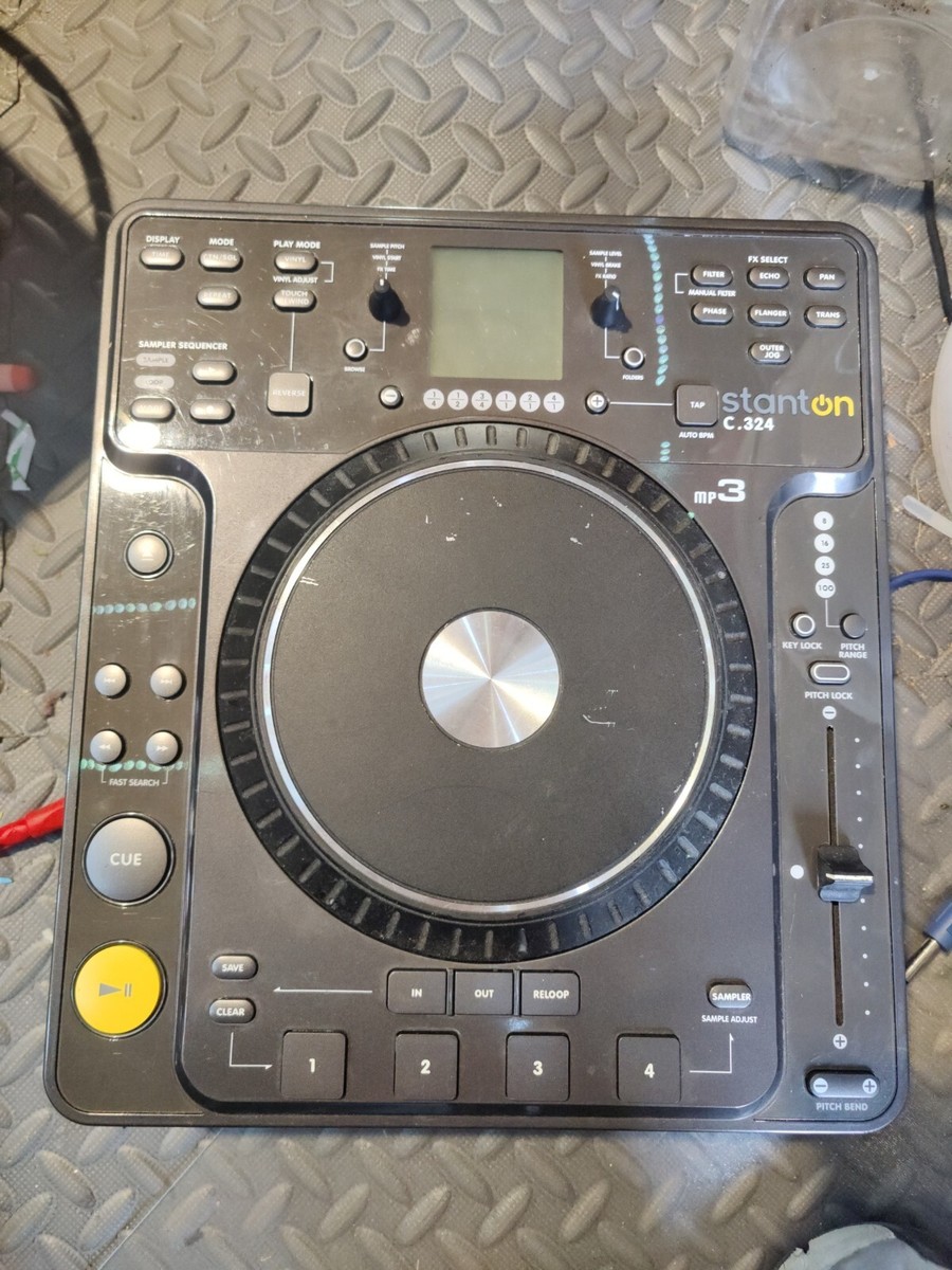 【訳あり】KORG　stanton　C324　中古 Stanton C.324 Tabletop DJ Turntable Mixer CD Player MP3 with