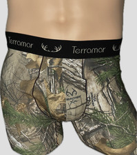Calzoncillo boxer Terramar Sports para hombre transporte TALLA M ropa interior MARRÓN VERDE SIN ETIQUETAS