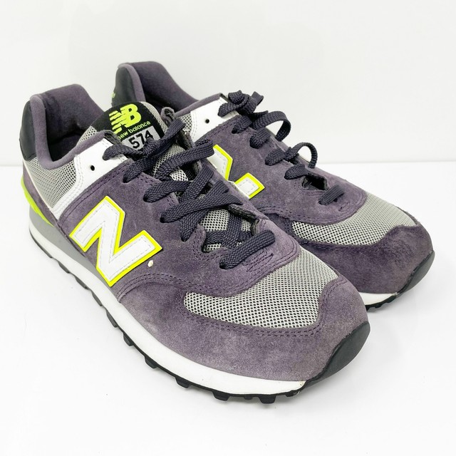 Size 8.5 - New Balance 574 Classic Purple Fluorescent Green for sale online  | eBay