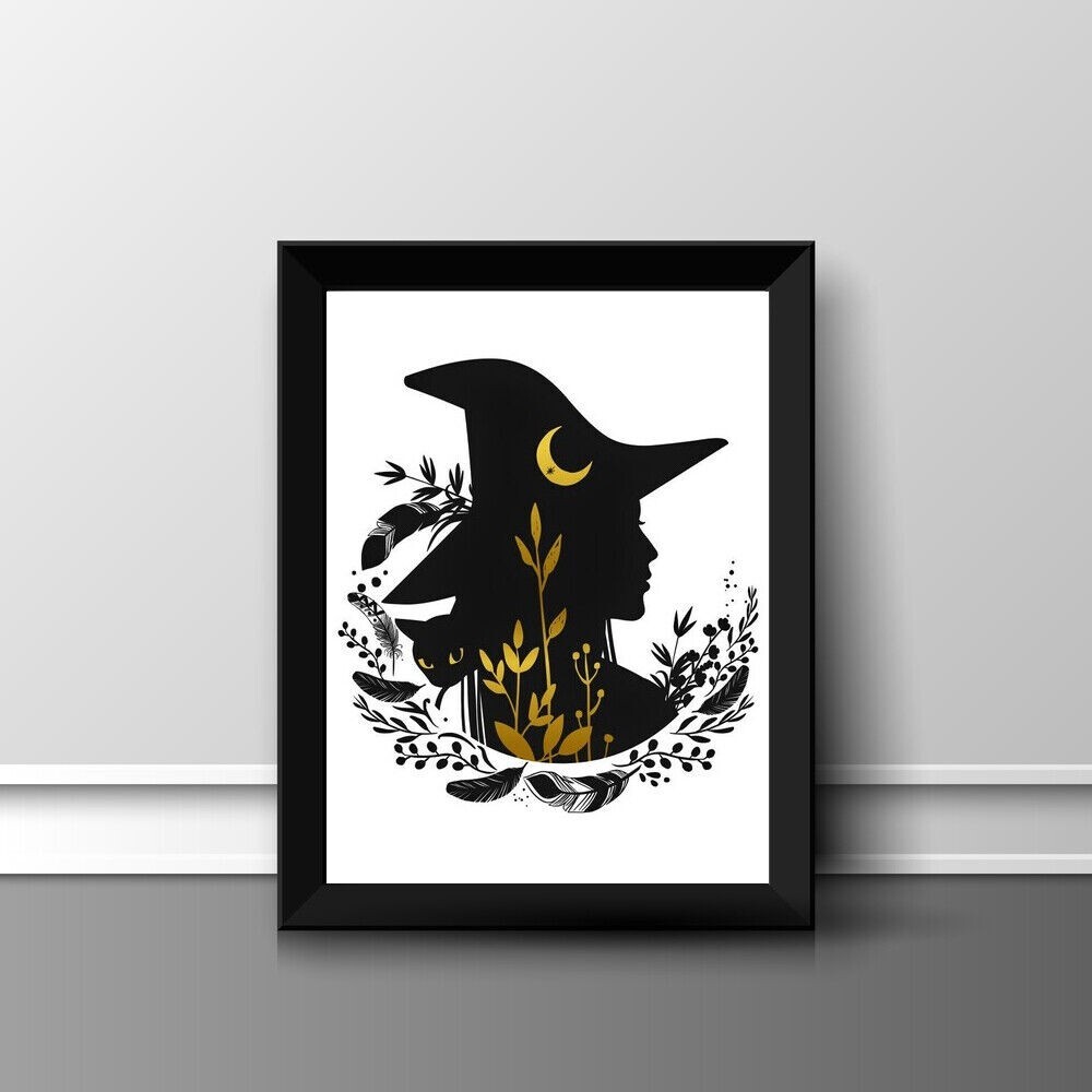 WITCH IMAGE  PRINT POSTER PICTURE WALL ART HOME DECOR UNFRAMED GIFT NEW