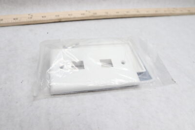 (2-Pk) W Box 2 Port Single Gang Faceplate 0E-FP2WH