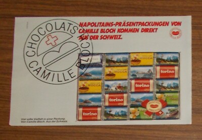 Seltene Werbung Camille Bloch MOCCA TORINO CRIC CRAC Napolitains Schokolade 1983