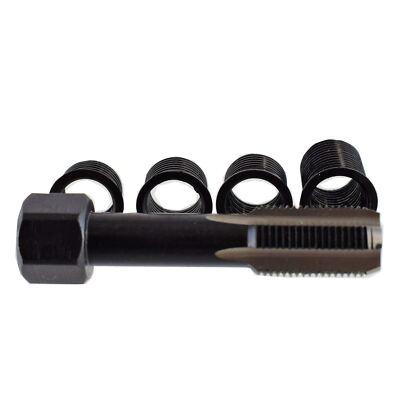 Bottom Plug Rethreading Spark Plug Rethreading Tap Thread Repair Set Kit M12 x 1.25 With 4 ...