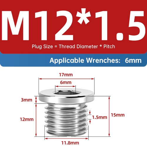 Verschlussschraube DIN 908 Edelstahl V2A Metrisch/Zoll Blindstopfen M8-M48 1"-2" - Bild 22 von 74