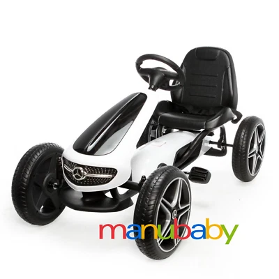 LICENZA UFFICIALE MERCEDES MERCEDES GO-KART a pedali per bambini, cavalcabile per bimbi - colori vari