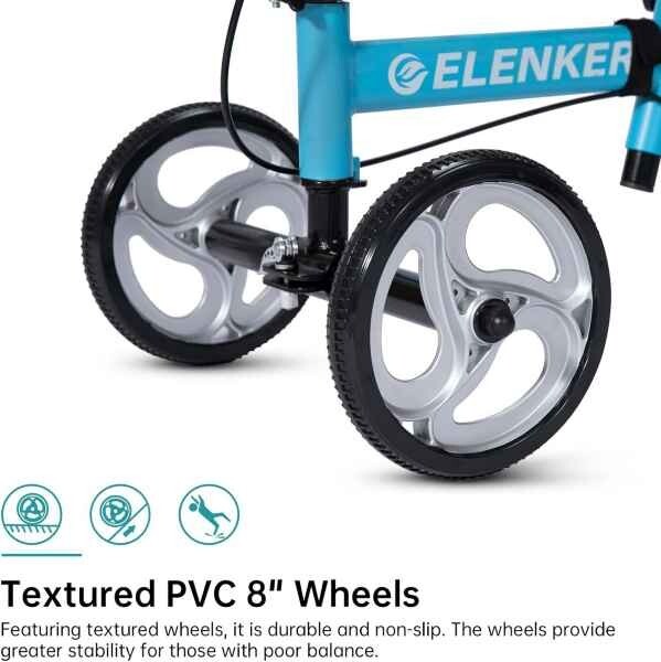 Deluxe Medical Scooter Steerable Knee Walker Foot Injuries Ankles YF