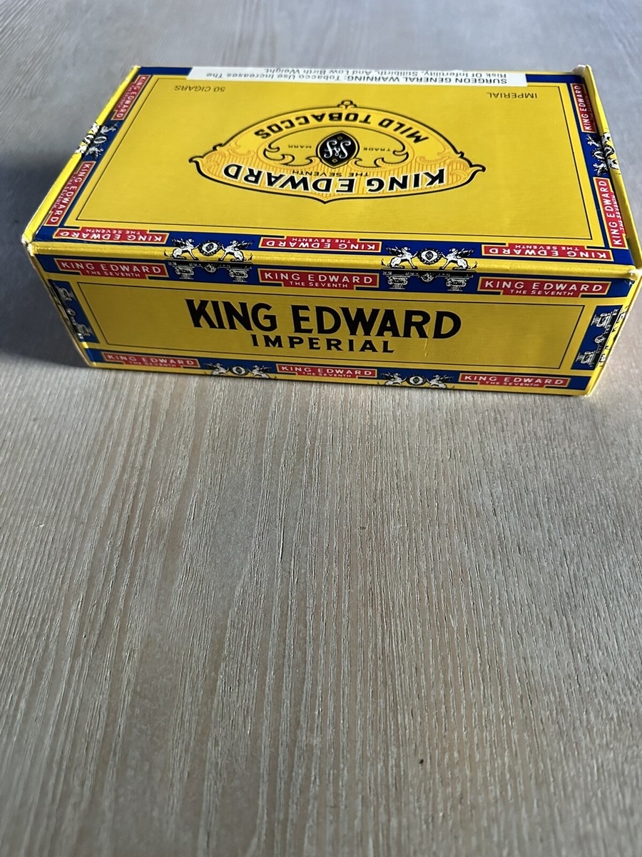 King Edward The Seventh Imperial Mild Tobaccos Cardboard Cigar Box