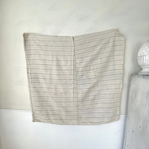 Grainsack grain sack Farmhouse rustic textile antique hand woven linen French c - Picture 3 of 10