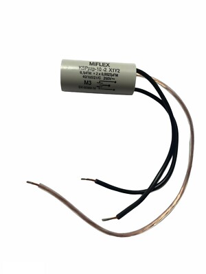 Entstörkondensator 0,1µF + 2x 2,7nF 250V X2 Miflex KSPpzp-10-2 ; 0,1uF