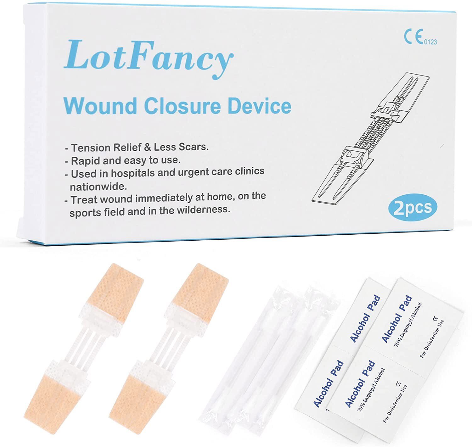 Emergency Wound Closures Surgical Zip Stitch Suture Strips Laceration