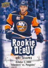 2009-10 Upper Deck ROOKIE DEBUT #1 JOHN TAVAR...