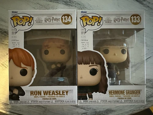 Funko Pop Harry Potter Ron and hermione 133 & 134 new