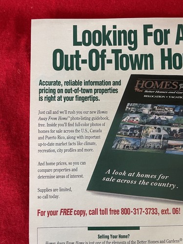 Vintage 1993 Better Homes & Garden Real Estate Company Print Ad - Picture 4 of 7