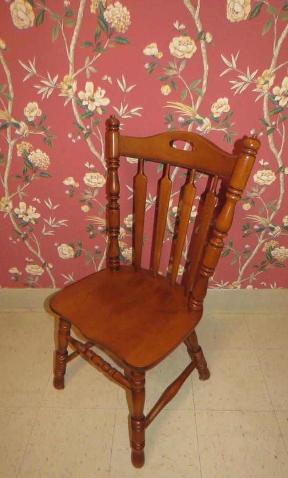 Tell City Set of 4 Arrowback Side Chairs Andover Maple 8074 SALE! - Image 2 of 4