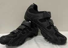New Exustar E-SM842 Cycling Bike Shoes 39 6.5 2-Bolt Black Men's SPD Lace