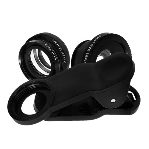 1 Set Universal Wide Angle Macro Fisheye Lens Camera Mobile Phone Lens - 第 4/12 張圖片