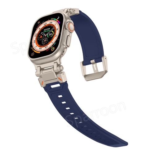 Silicone Sports Strap Band For Apple Watch Ultra 1 2 3 4 5 6 7 8 9 42/44/45/49mm - Picture 47 of 54