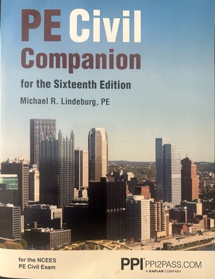 PPI PE Civil Companion for the Sixteenth Edition - a Supportive Resource...