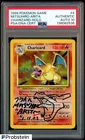 Mitsuhiro Arita Signed 1999 Pokemon Game #4 Charizard Holo PSA/DNA AUTH AUTO 10