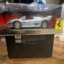 Hot Wheels 1:18 2000 Ferrari F50 Silver Diecast Millennium Limited Unopened Box