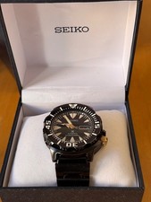Seiko Prospex Monster SRP583 Black Gold Automatik 4R36 Diver