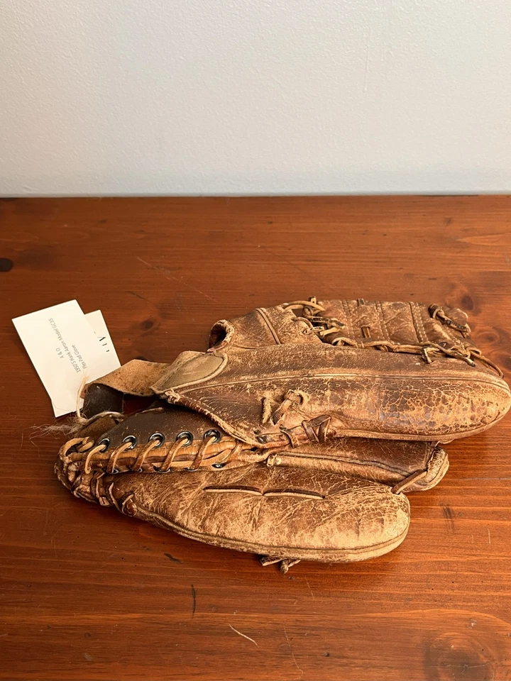 De colección Años 50 Hank Aaron Modelo GC35 MacgregorFlex Almohadilla Guante Bolsillo Bola Natural Foto 3 de 4