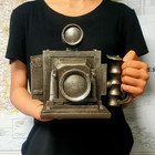 Vintage Camera Model Silver Gray Camera Replica Camera Model Nostalgic Collectiv